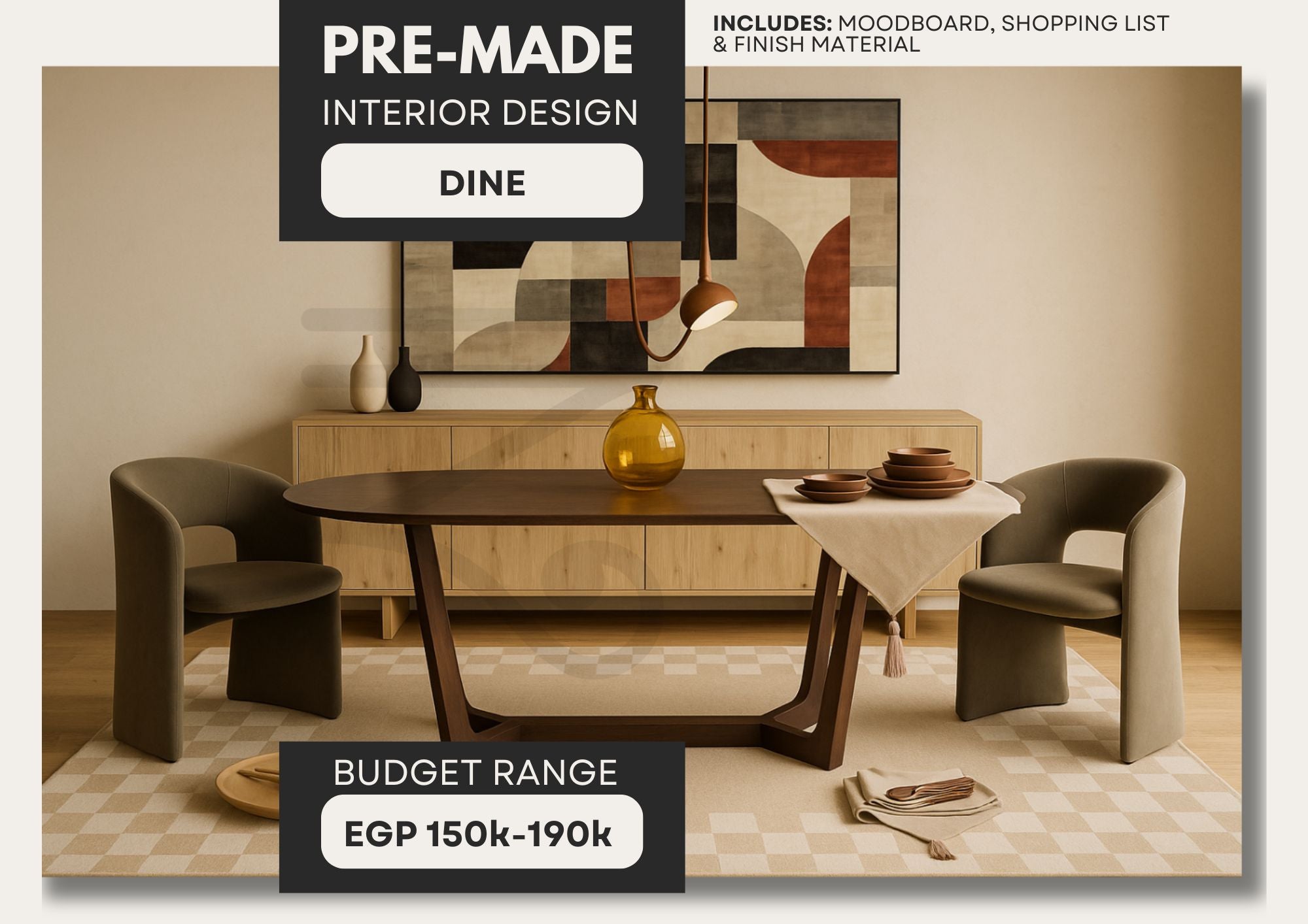 Dining Room 'Shop the look' package- Modern-Scandi Style