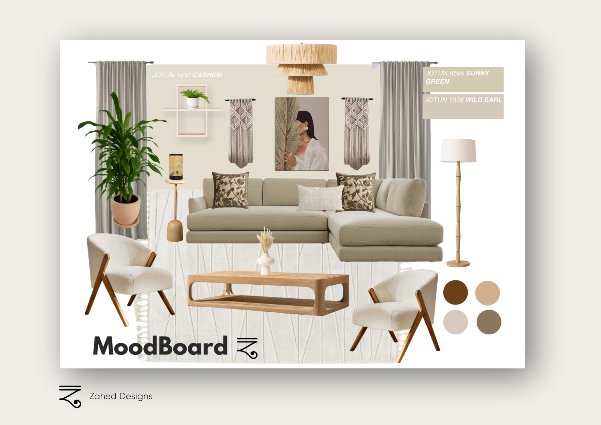 Living room 'Shop the look' package- Scandi-Boho Style