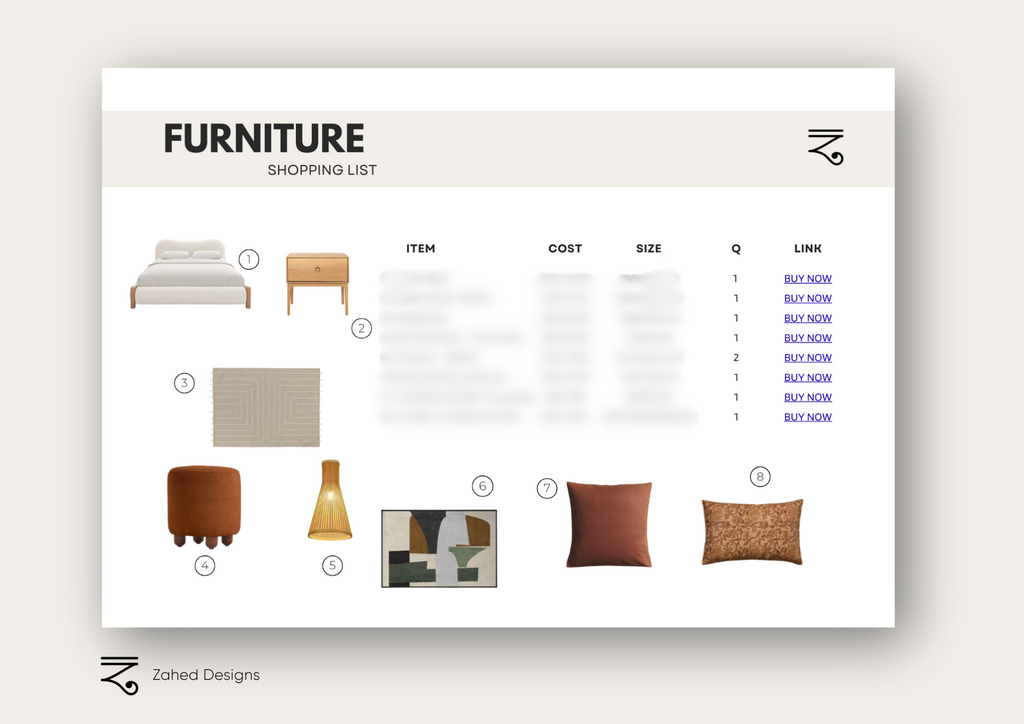 Bedroom 'Shop the look' package- Scandi-Boho Style