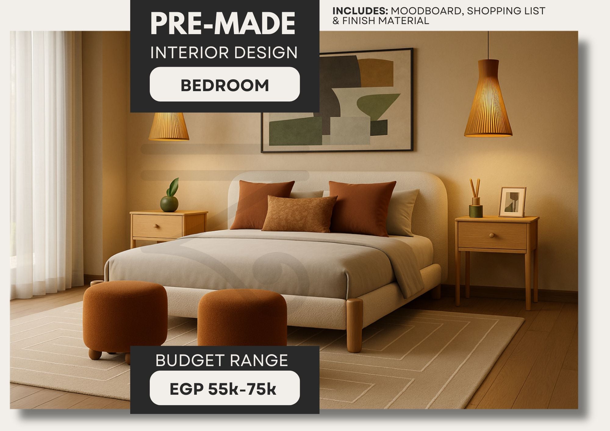 Bedroom 'Shop the look' package- Scandi-Boho Style